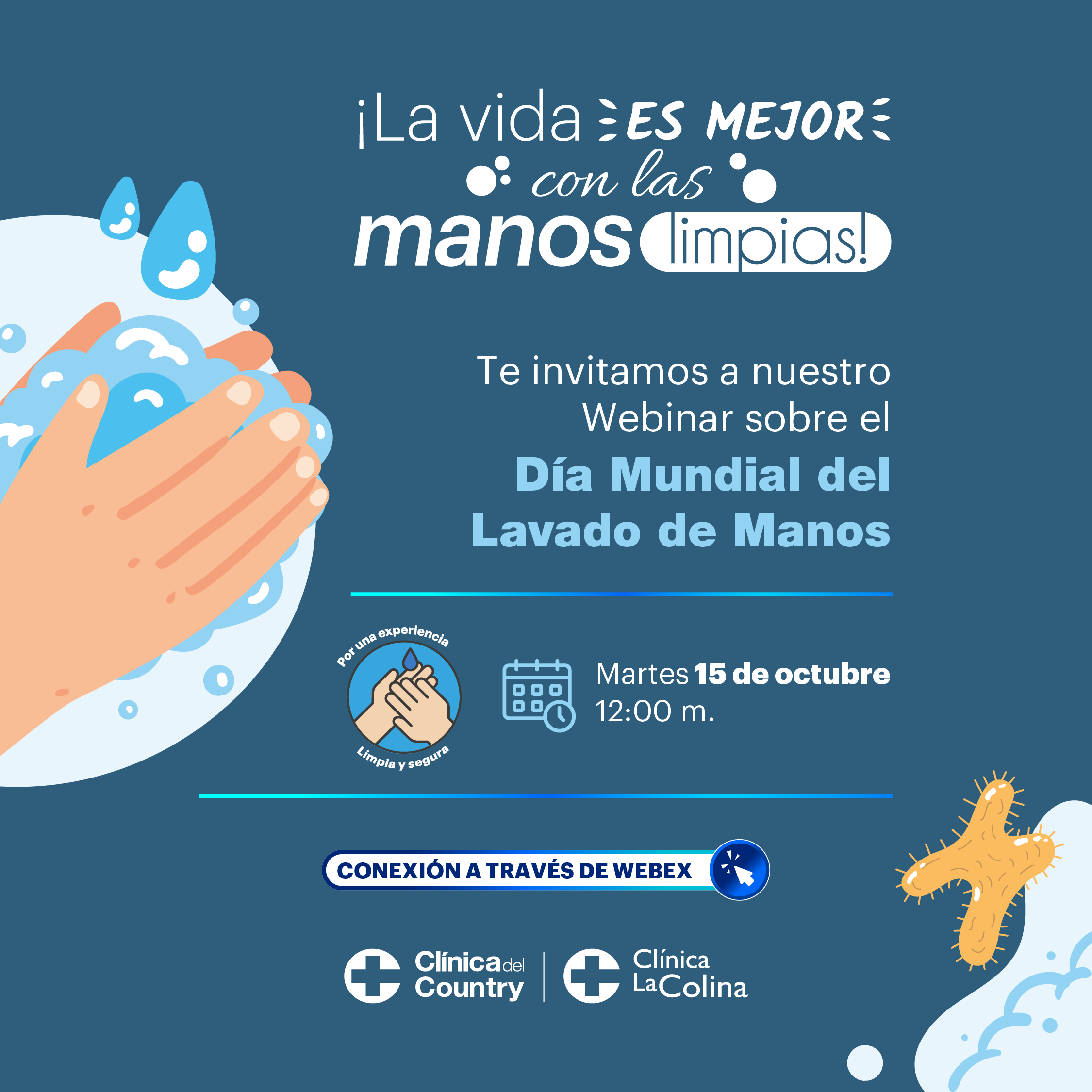 Imagen destacada Webinar sobre el día mundial de lavado de manos