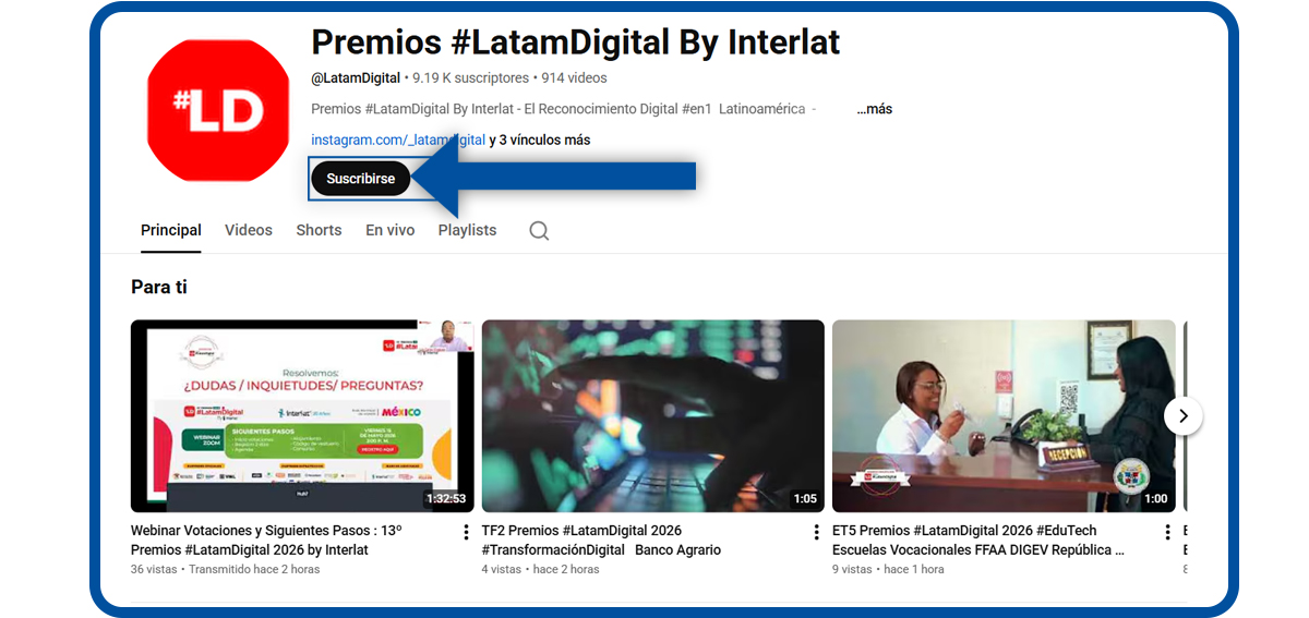Los Premios #LatamDigital son el reconocimiento Digital #1 de Latinoamérica liderada por Interlat.