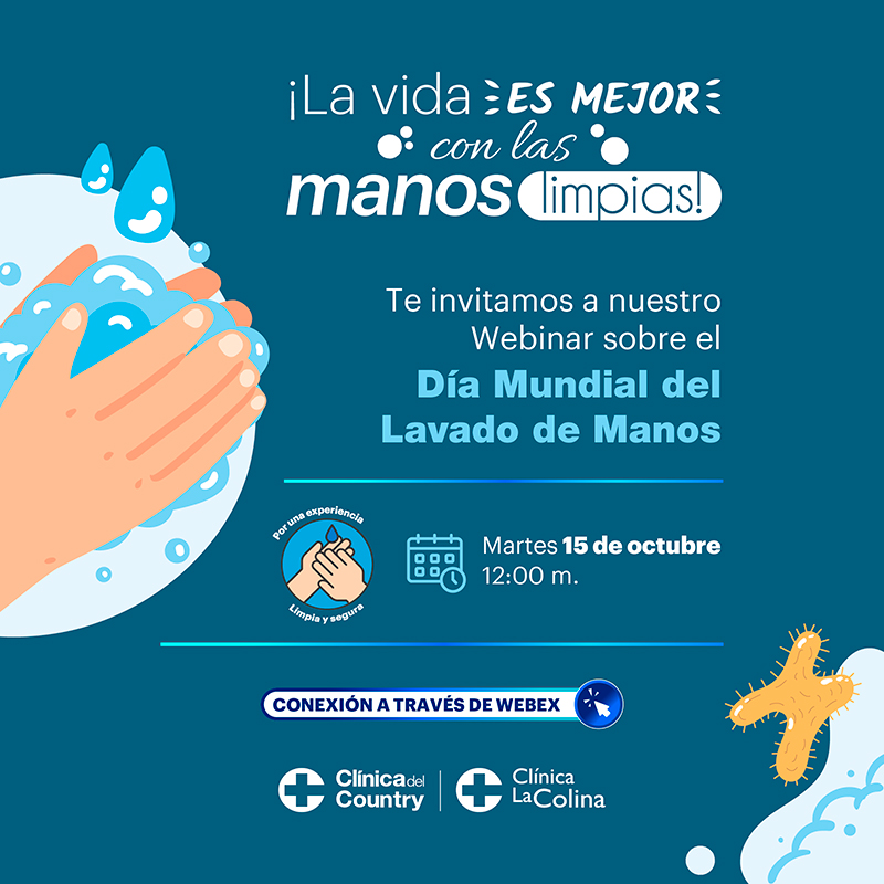 webinar sobre lavado de manos